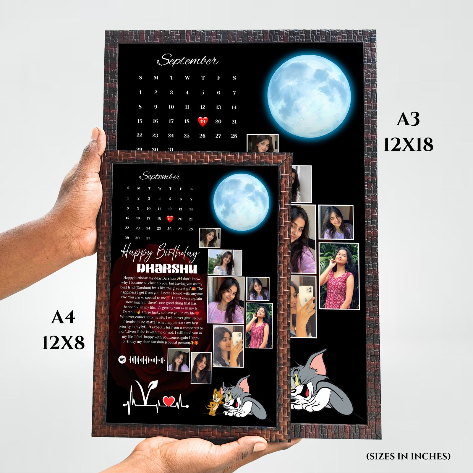 A4/A3 Moon calendar frame - Image 2