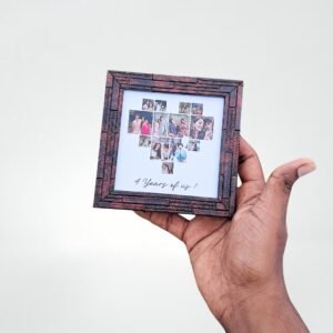 4x4 Heart collage frame